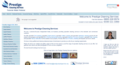 Desktop Screenshot of prestigecleaningservices.org